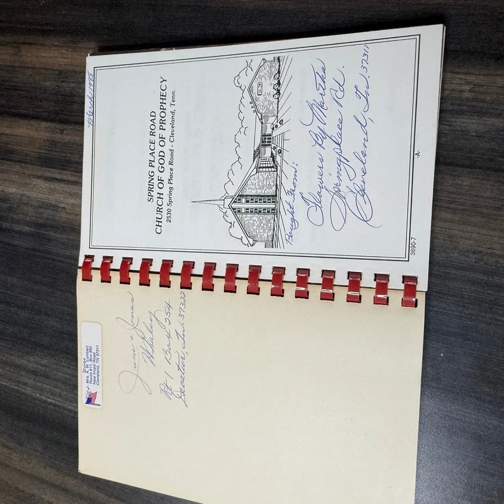 Our Favorite‎ Recipes Spring Place Road Church of God of Prophecy Cookbook